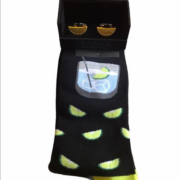 Jos. A. Bank Lemon Cufflinks & Socks Gift Set - Picture 5 of 12